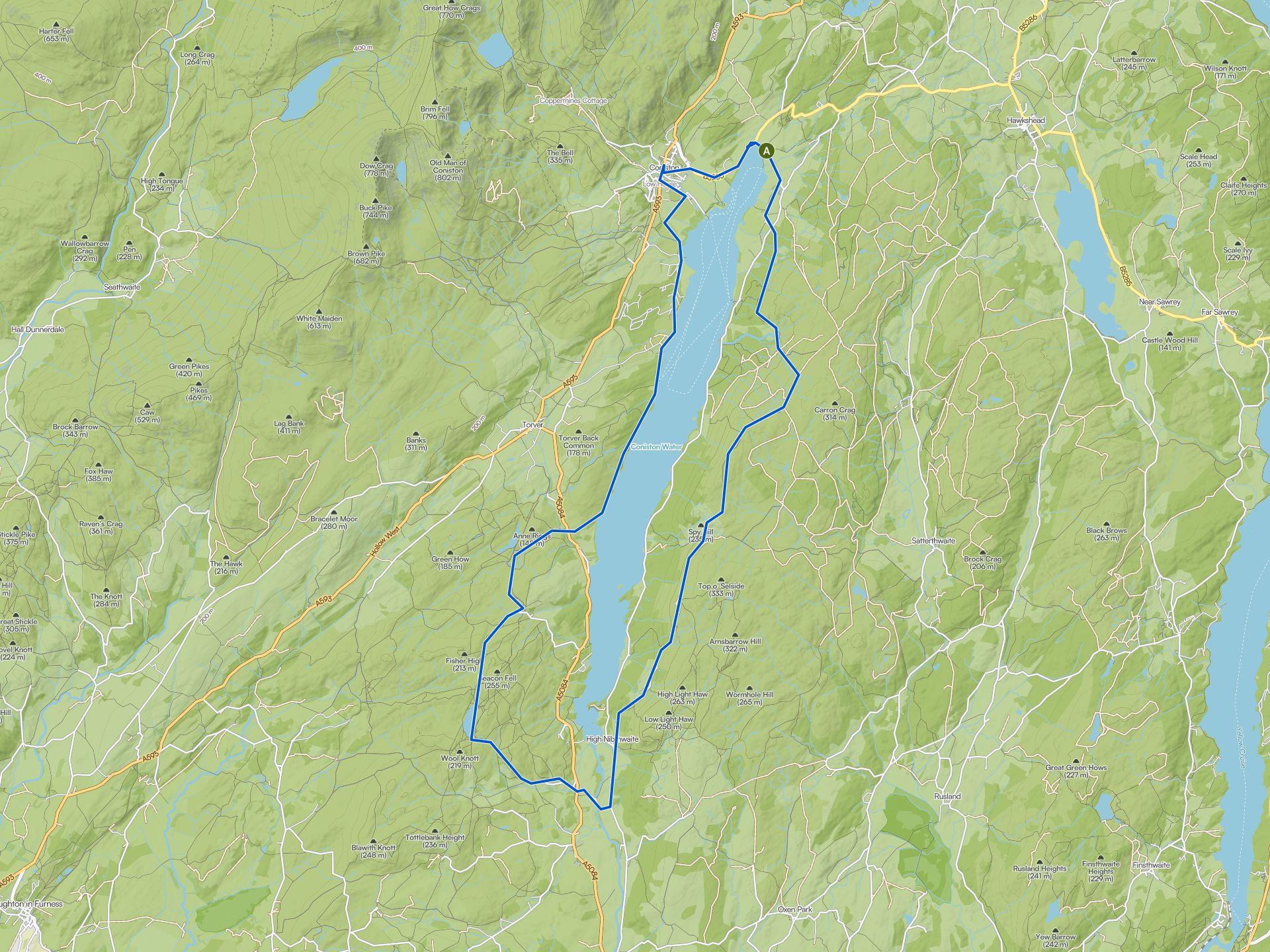 The best walks and hikes around Coniston Water | Komoot